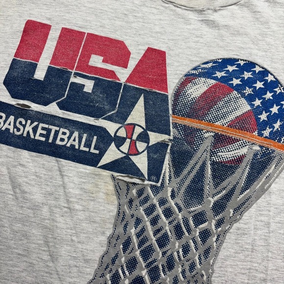 Vintage USA 1992 Olympic Basketball Dream Team Embroidered Large Olympics - Picture 5 of 11